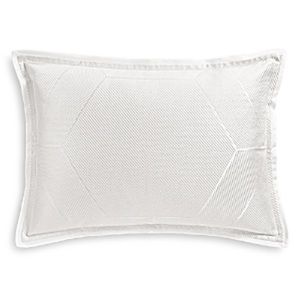 NEW Hudson Park Moderno Standard Pillow Sham Covering, Silky White